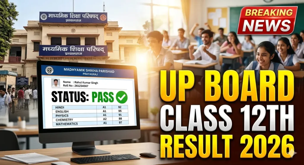UP Board Class 12th Result 2026 is releasing soon for 25 lakh students. Check your online scorecard at upresults.nic.in. See expected dates and grades.